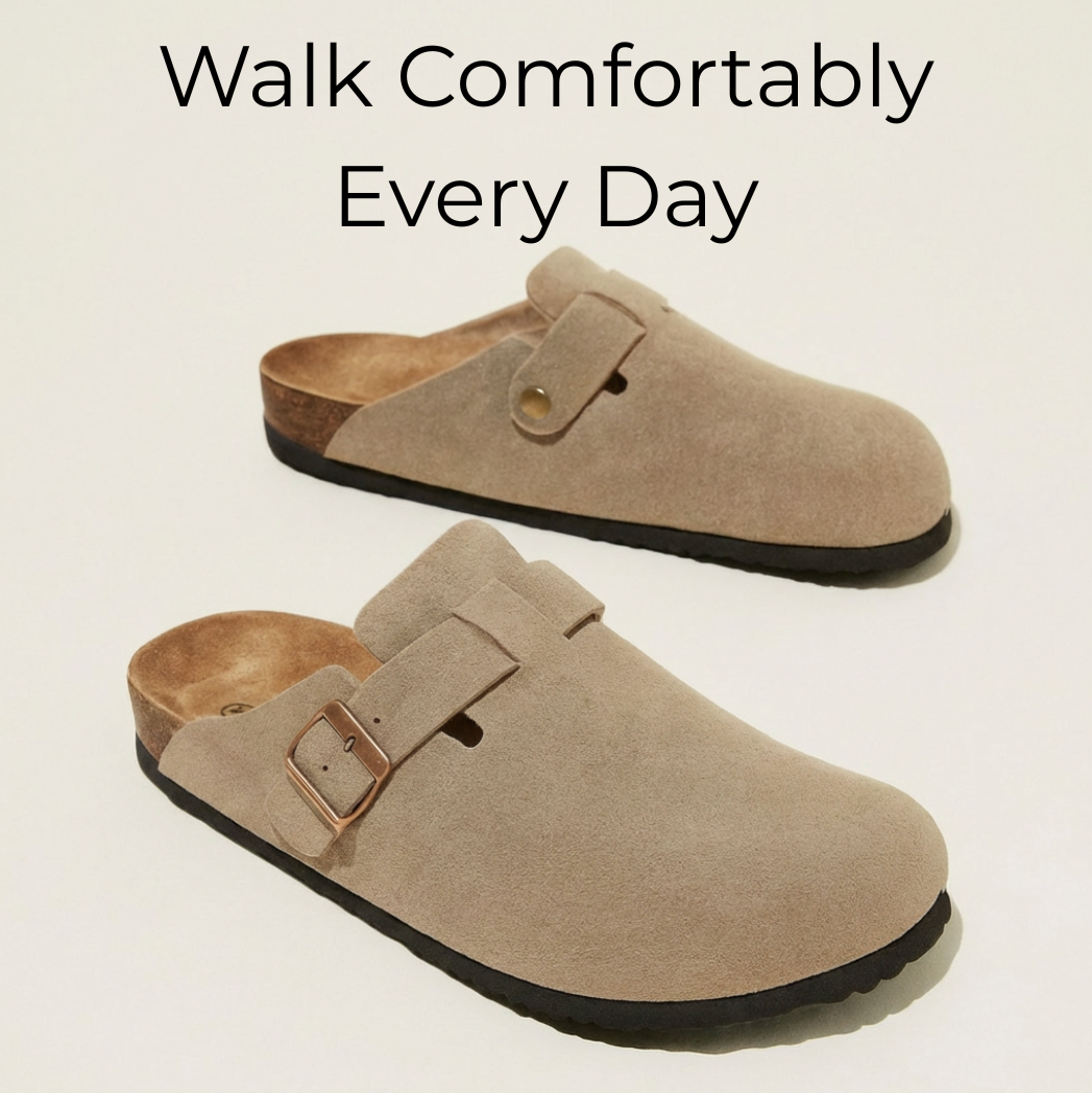 Premium Suede Comfort Clogs