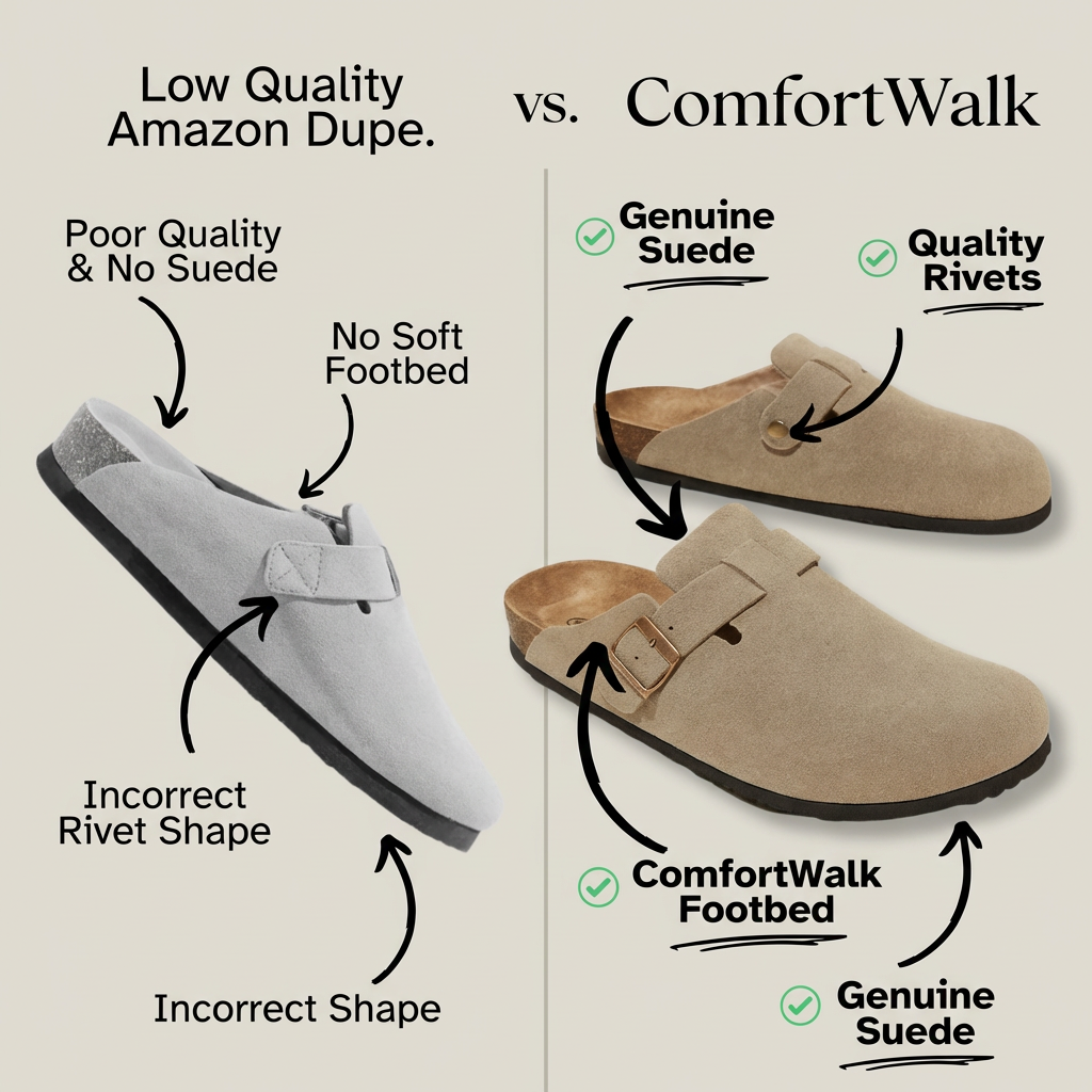 Premium Suede Comfort Clogs