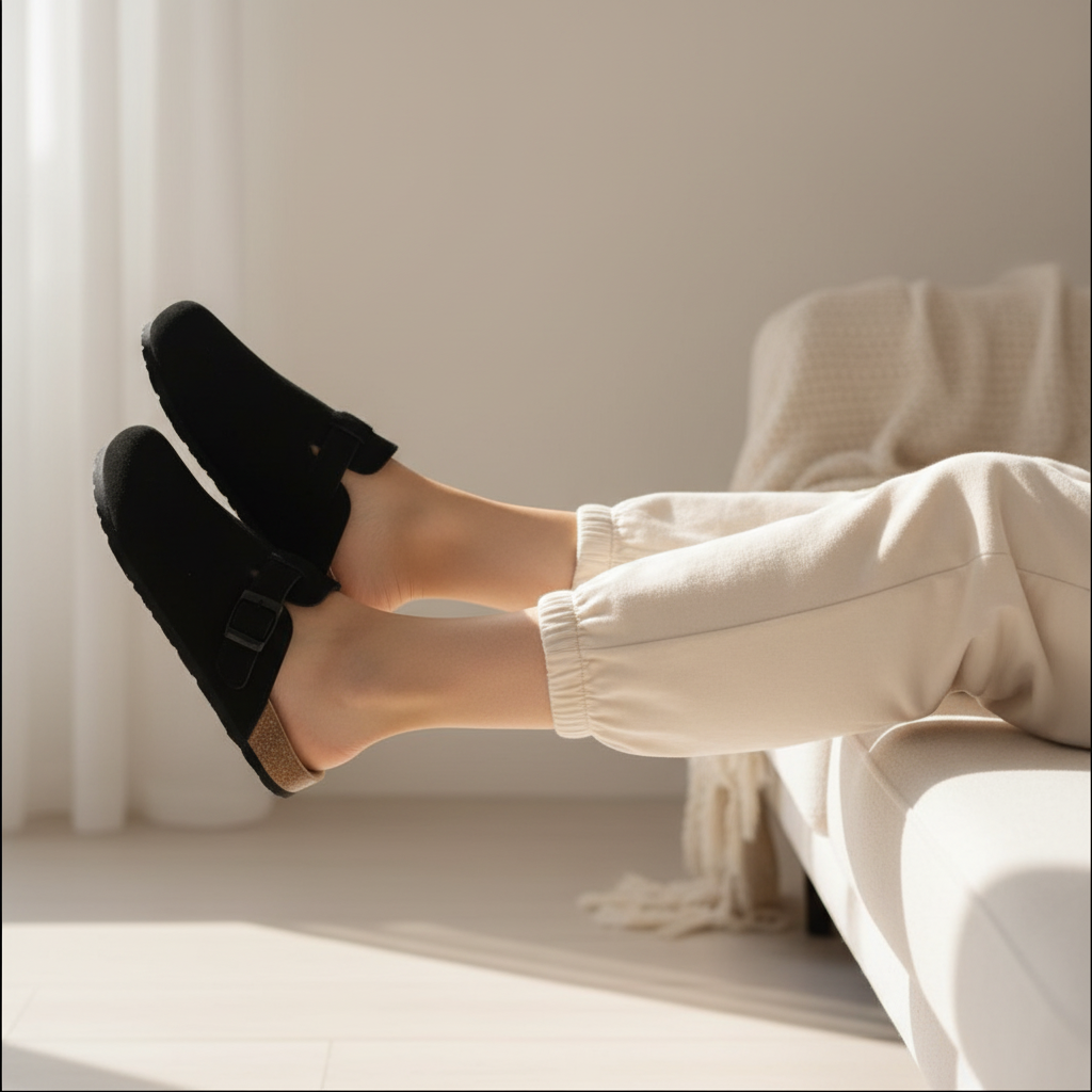 Premium Suede Comfort Clogs